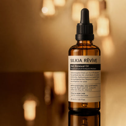Silkia Revîve - Έλαιο Θρέψης & Λάμψης με Δενδρολίβανο & 9 Φυτικά Έλαια