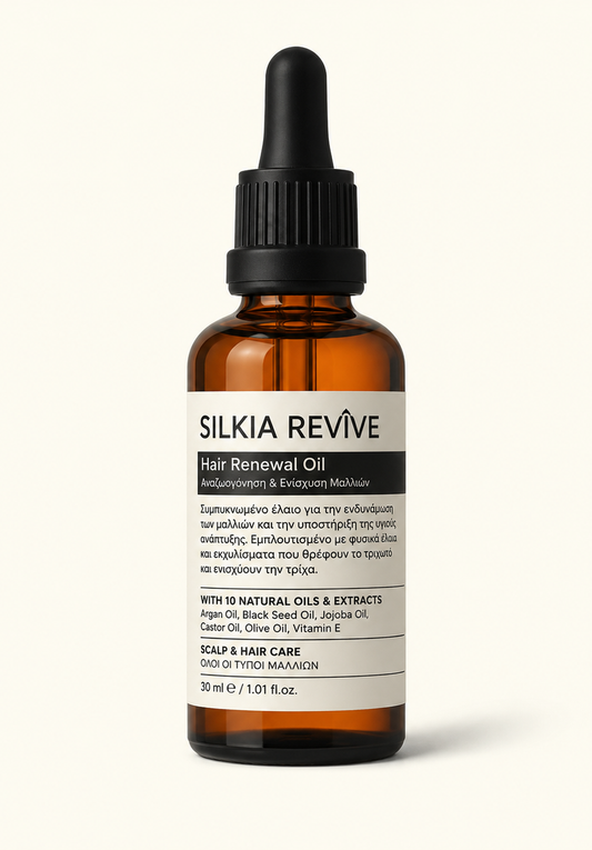 Silkia Revîve - Έλαιο Θρέψης & Λάμψης με Δενδρολίβανο & 9 Φυτικά Έλαια